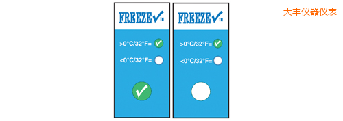 大豐溫度指示標(biāo)簽 冷凍檢查 Thermolabels