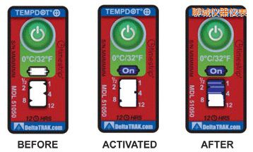 聊城溫度指示標簽 累計上升時間/溫度的標簽